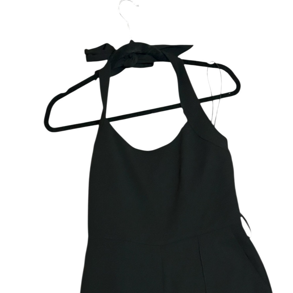 Jonathan Simkhai Halter Wrap Top Straight Leg Jumpsuit Romper - Picture 5 of 8